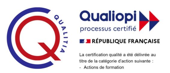 Logo Qualiopi Organisme de formation délivré pour des actions de formation